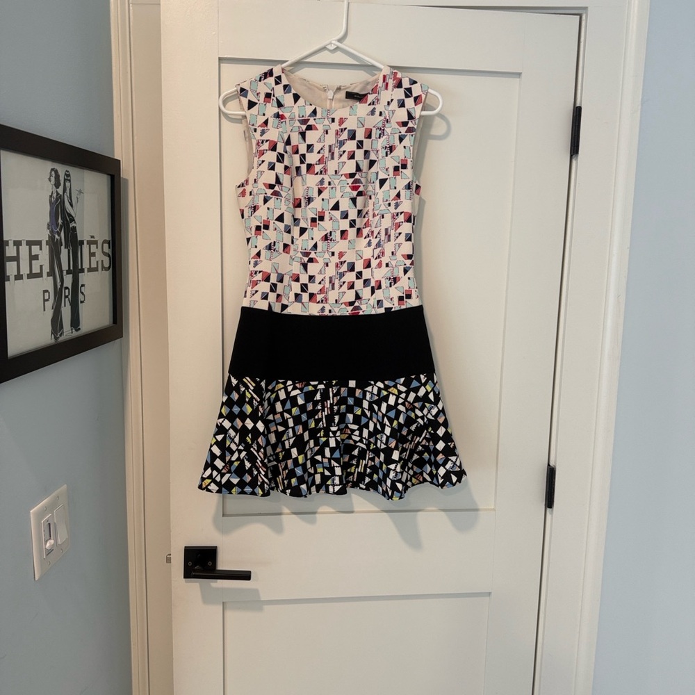 BCBGMaxAzria Abstract Multicolor Dress